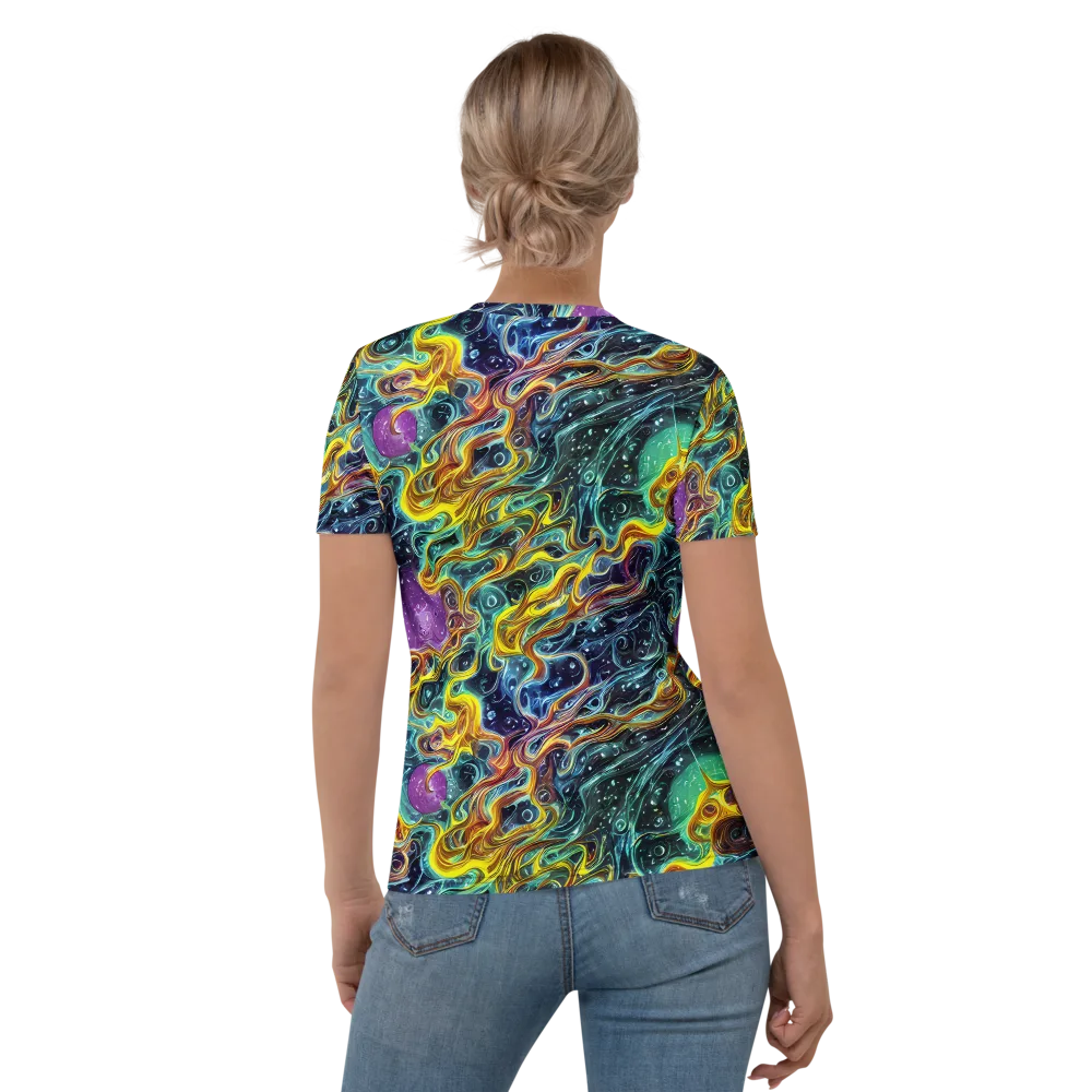 Iridescent Tempest on Women's Crew Neck T-Shirt — Back