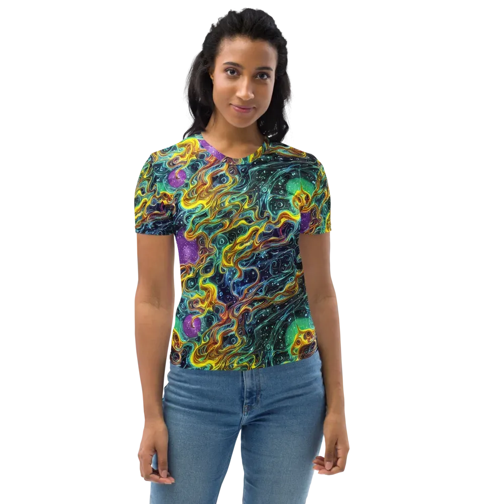 Iridescent Tempest on Women's Crew Neck T-Shirt — Front