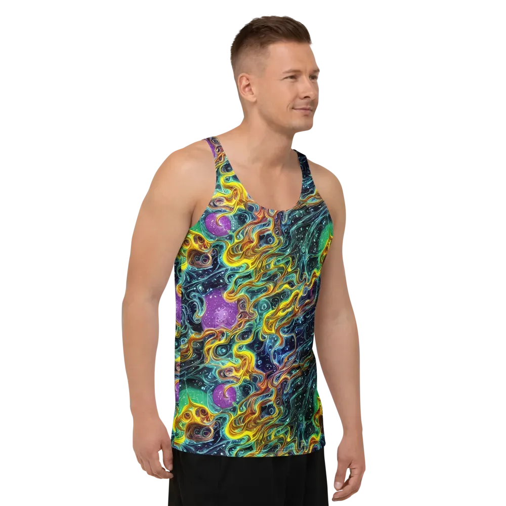 Iridescent Tempest on Men's Tank Top — Right Front