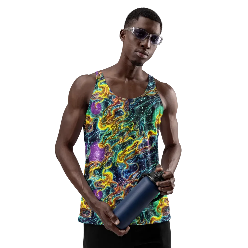 Iridescent Tempest on Men's Tank Top — Front