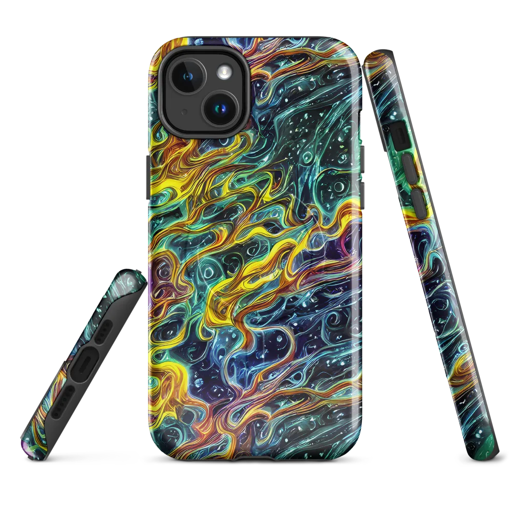 Iridescent Tempest on MagSafe Tough Case for iPhone® — Front