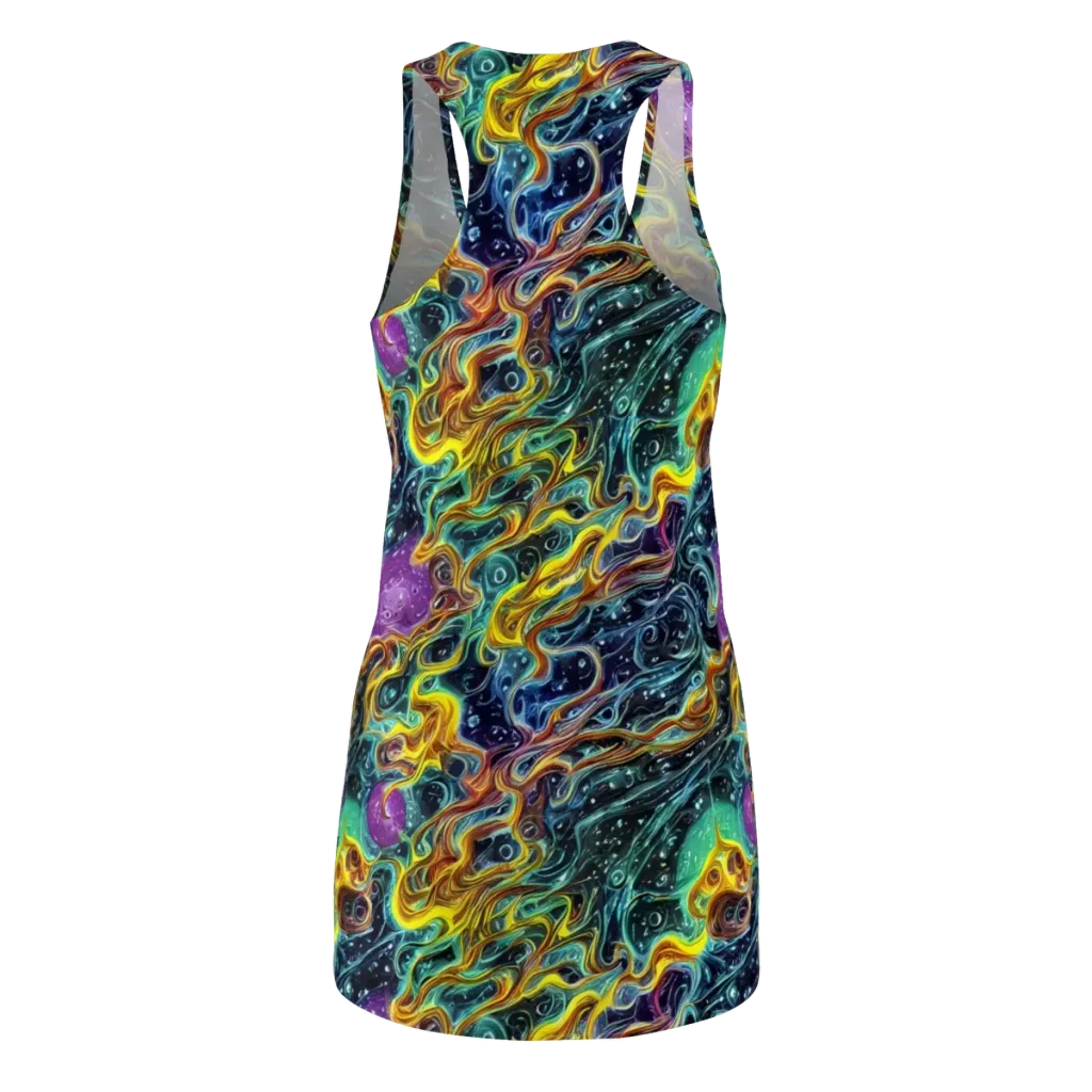 Iridescent Tempest on Racerback Dress — Back