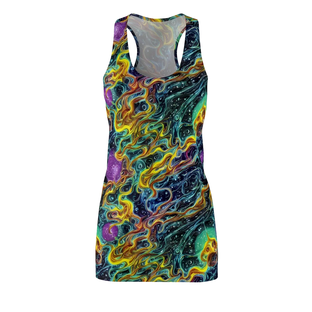 Iridescent Tempest on Racerback Dress — Front