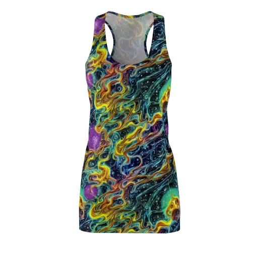 Iridescent Tempest on a Racerback Dress