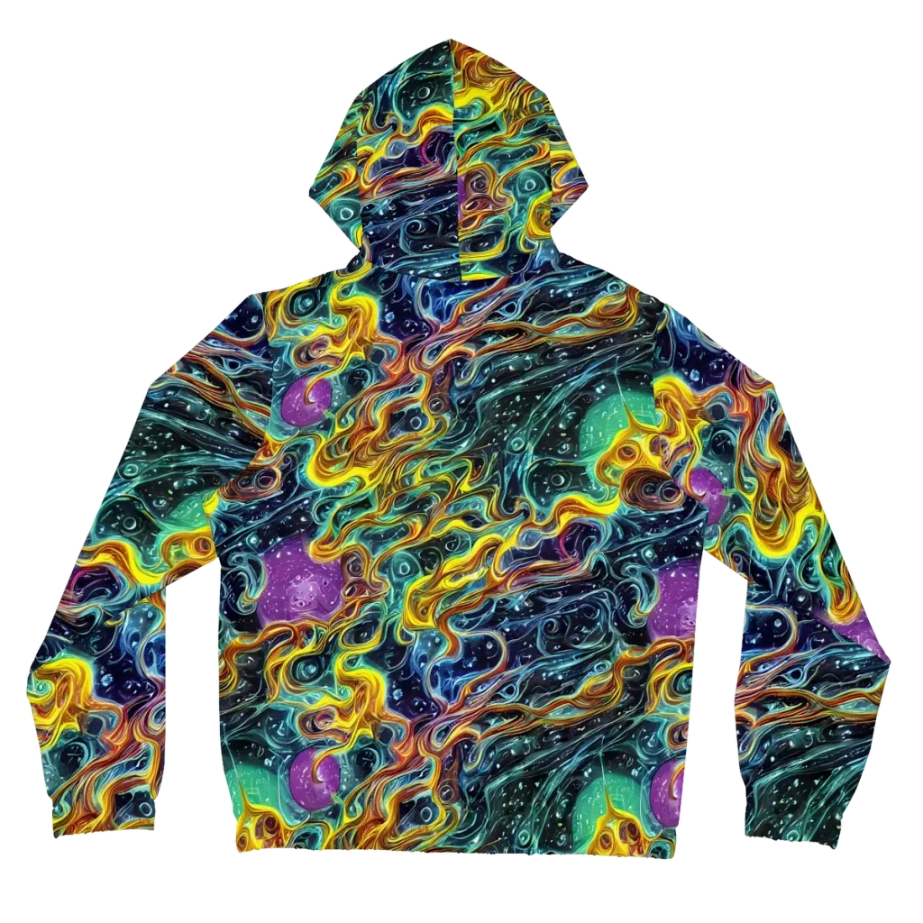 Iridescent Tempest on Women's Full-Zip Hoodie — Back