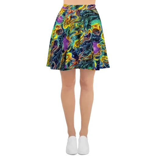 Iridescent Tempest on a Skater Skirt