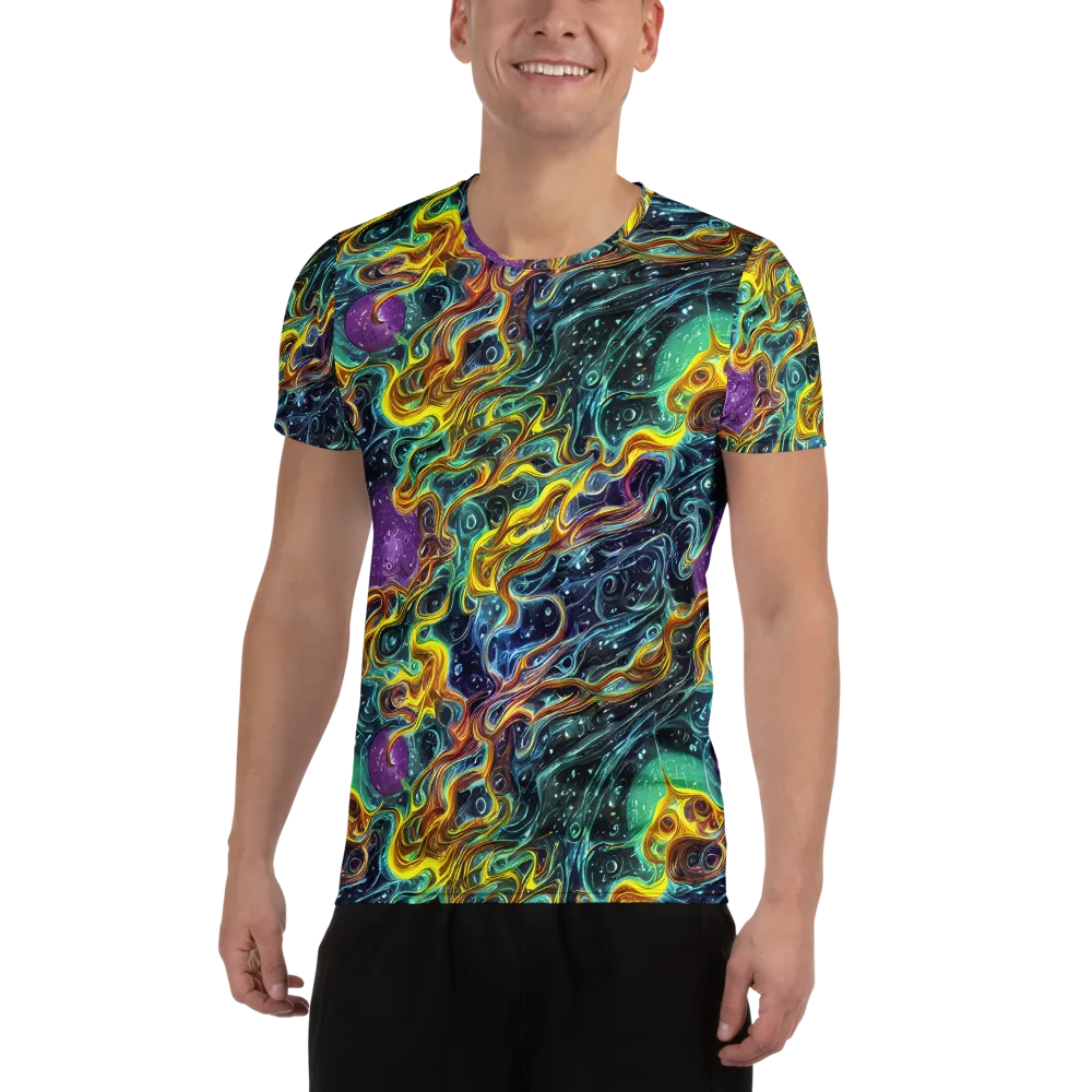 Iridescent Tempest on Men's Athletic T-Shirt — Front