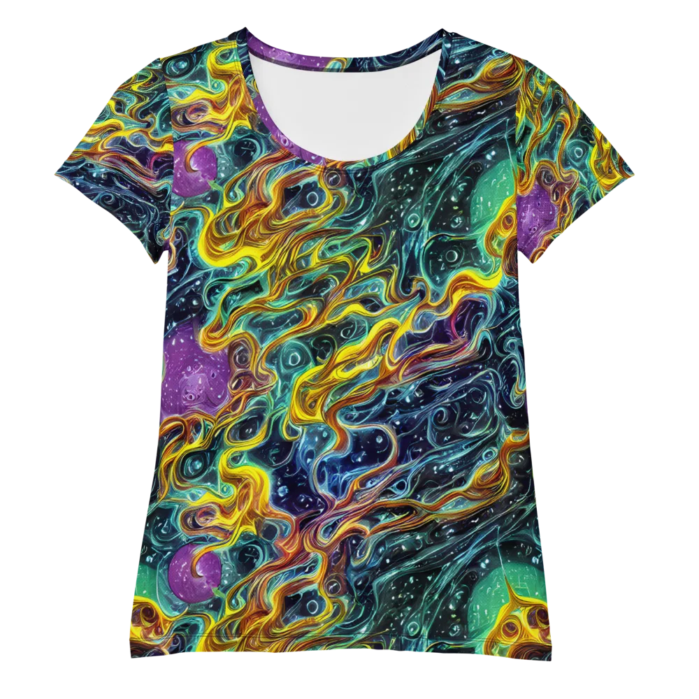 Iridescent Tempest on Women's Athletic T-Shirt — Front