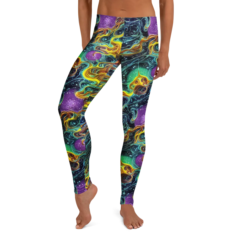 Iridescent Tempest on Leggings — Front