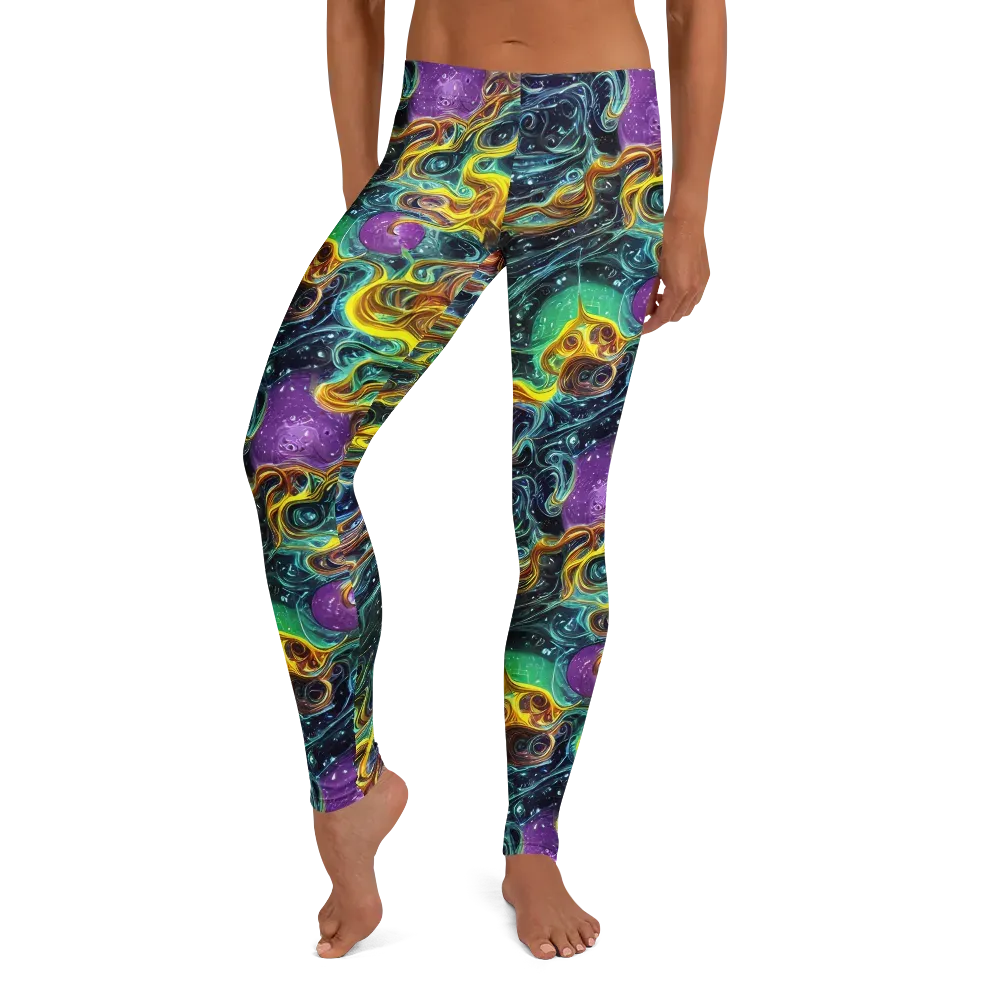 Iridescent Tempest on Leggings — Front