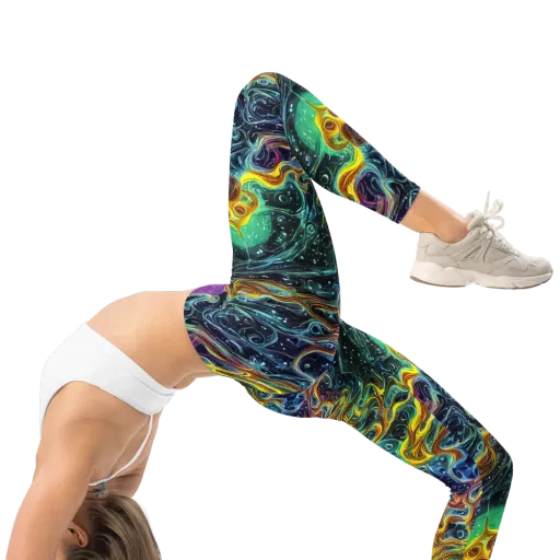 Iridescent Tempest on a Leggings