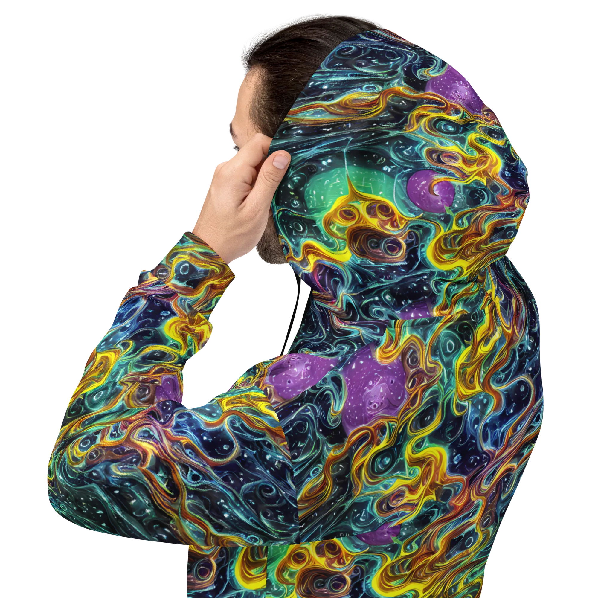 Iridescent Tempest on Hoodie — Back