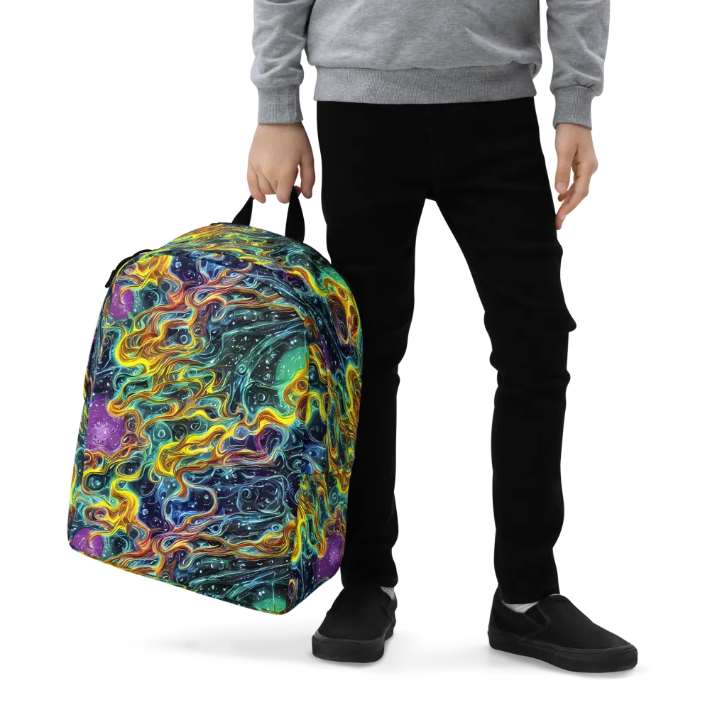 Iridescent Tempest on Minimalist Backpack — Zoomed-in