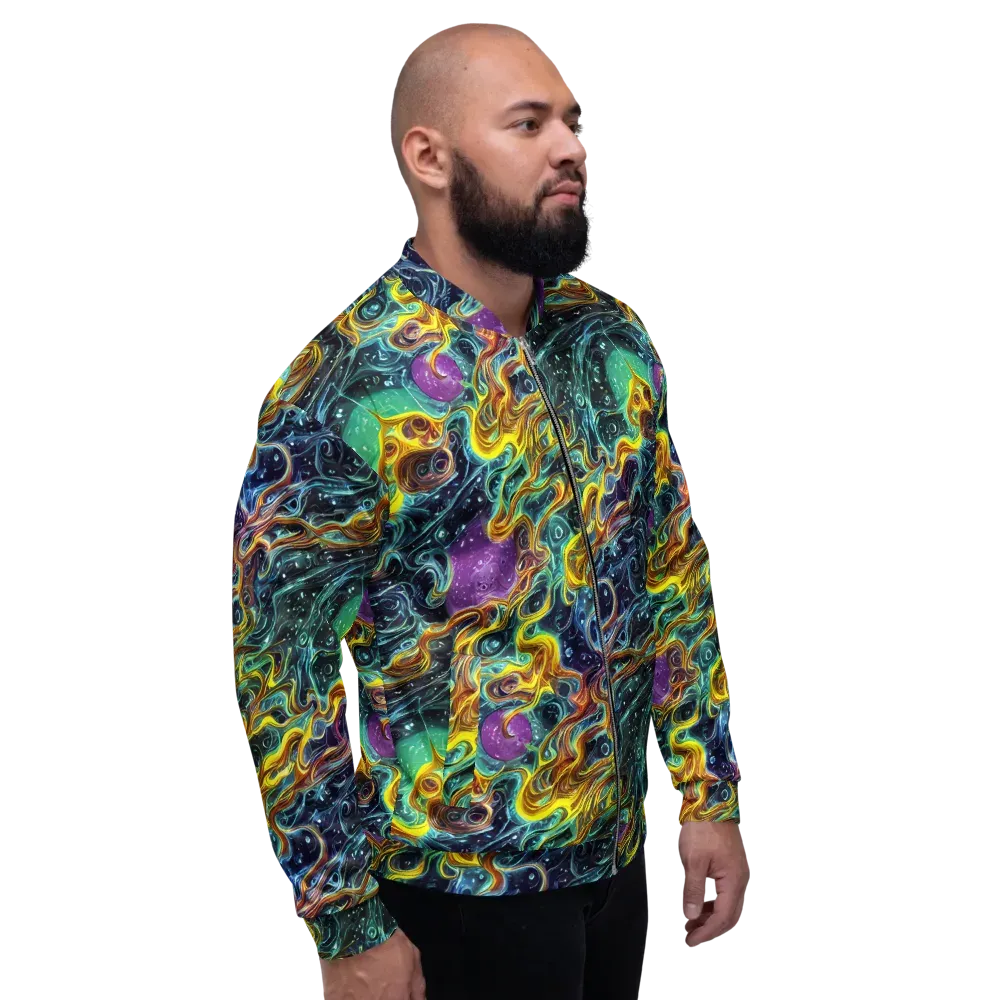 Iridescent Tempest on Bomber Jacket — Right