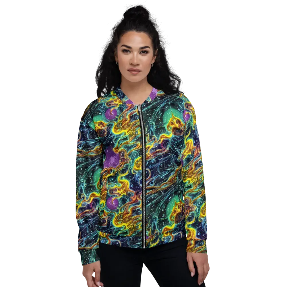 Iridescent Tempest on Bomber Jacket — Front