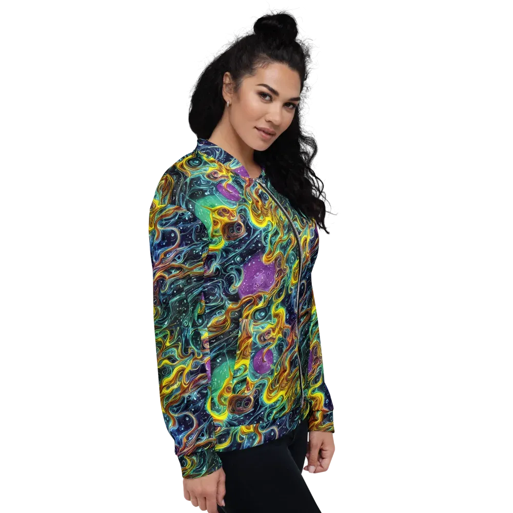 Iridescent Tempest on Bomber Jacket — Right