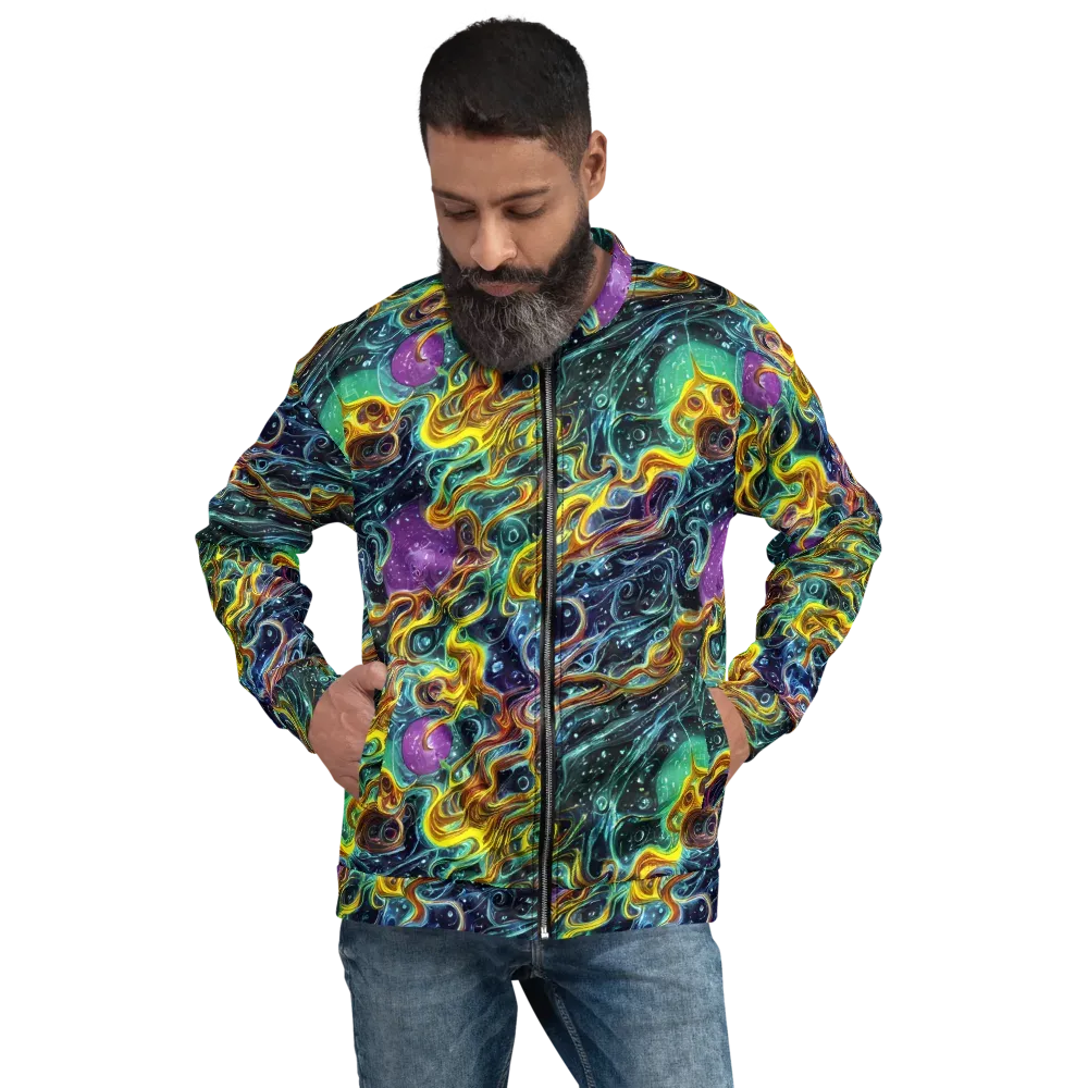 Iridescent Tempest on Bomber Jacket — Front