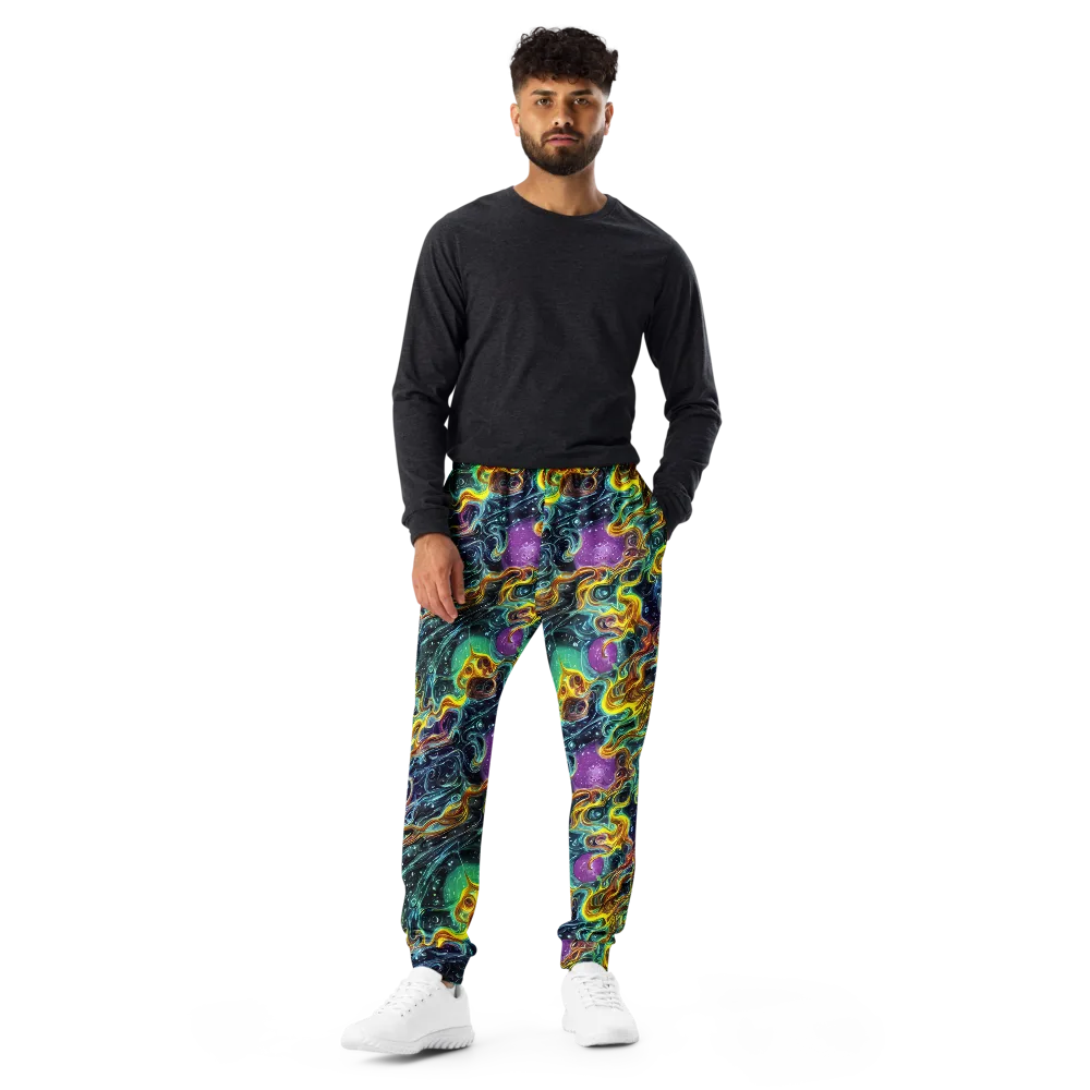 Iridescent Tempest on Men's Joggers — Front