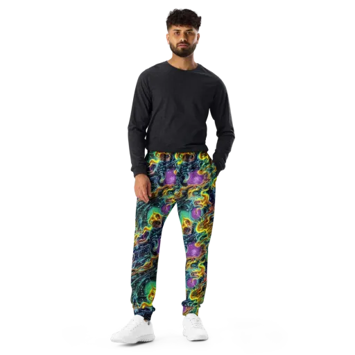 Iridescent Tempest on a Men's Joggers