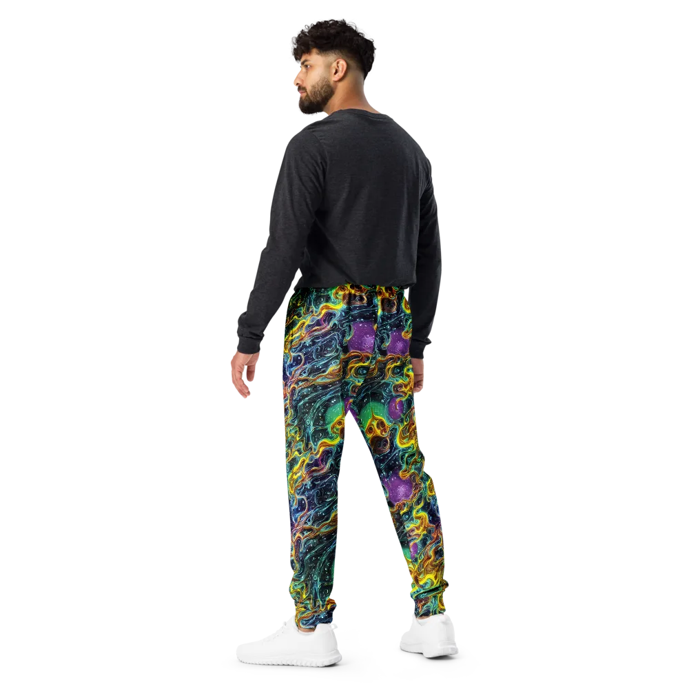Iridescent Tempest on Men's Joggers — Back