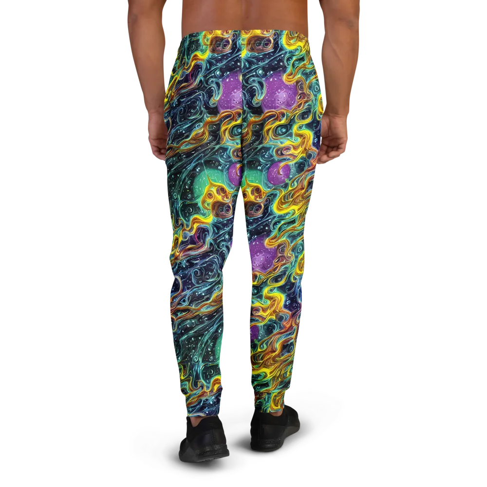 Iridescent Tempest on Men's Joggers — Back