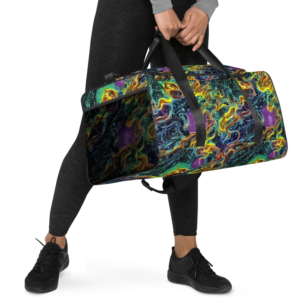Iridescent Tempest on Duffle Bag — Right Front