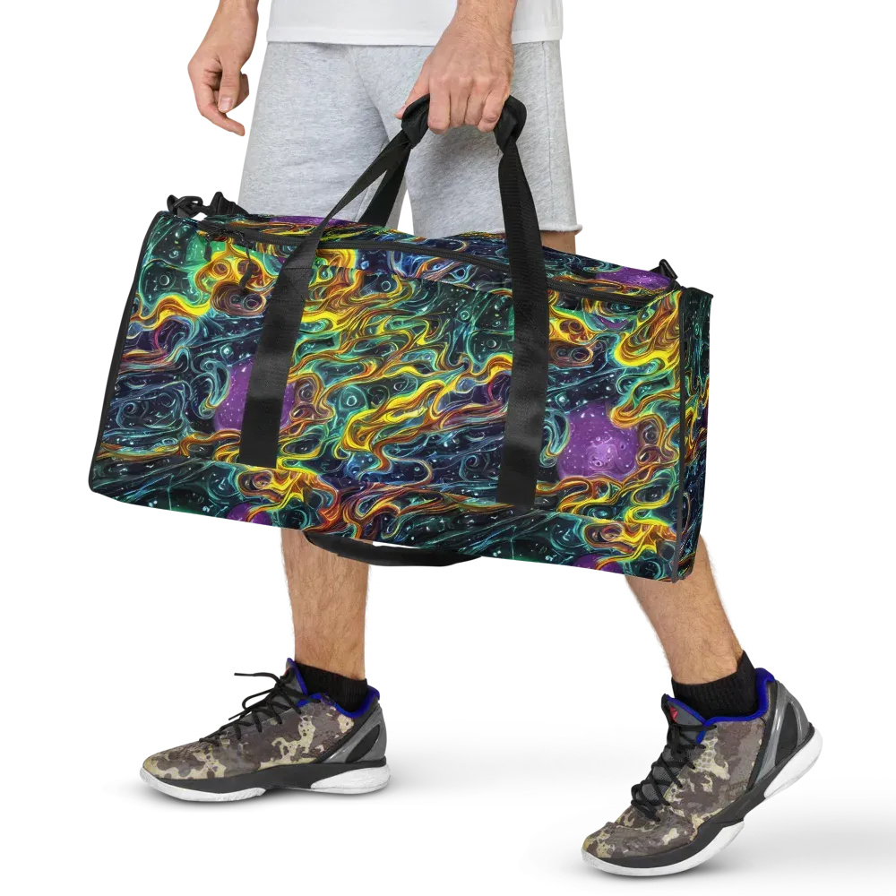Iridescent Tempest on Duffle Bag — Front