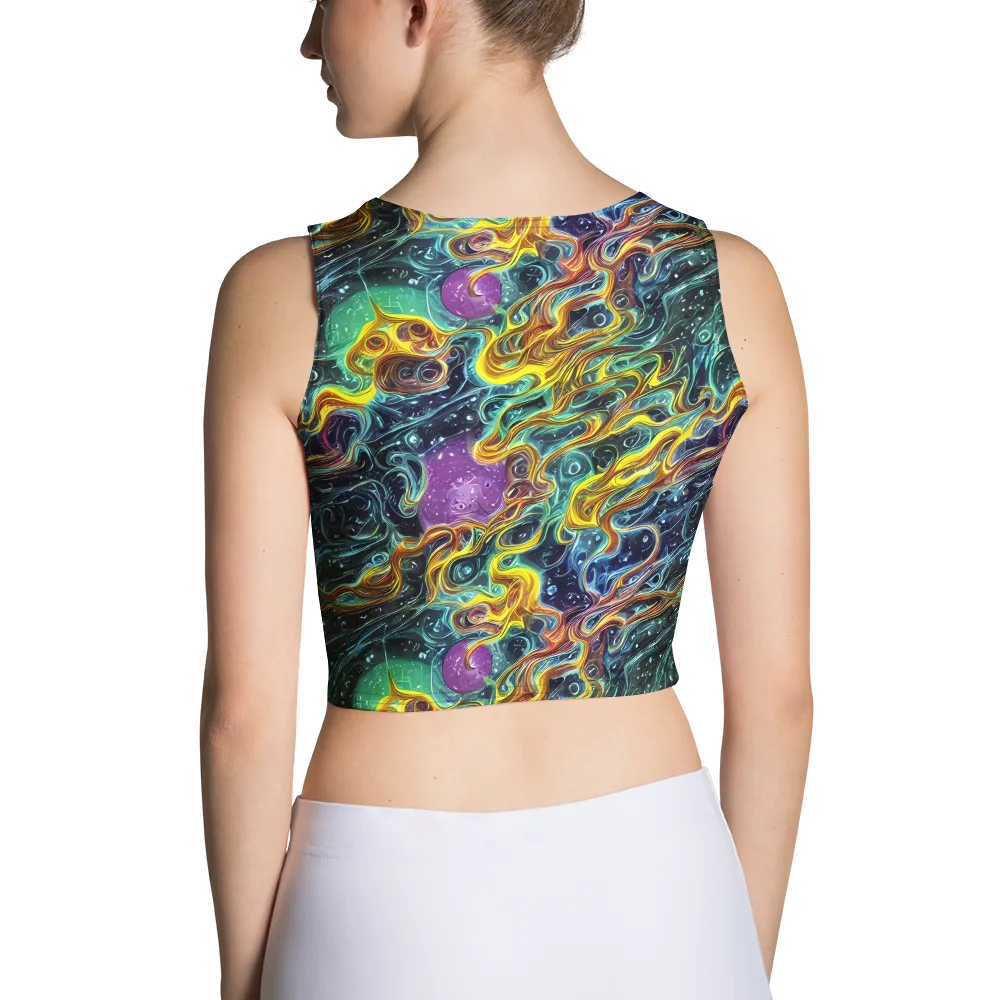 Iridescent Tempest on Crop Top — Back
