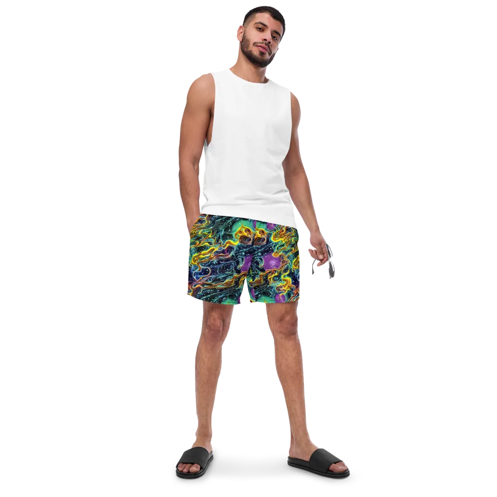 Iridescent Tempest on Swim Trunks — Front