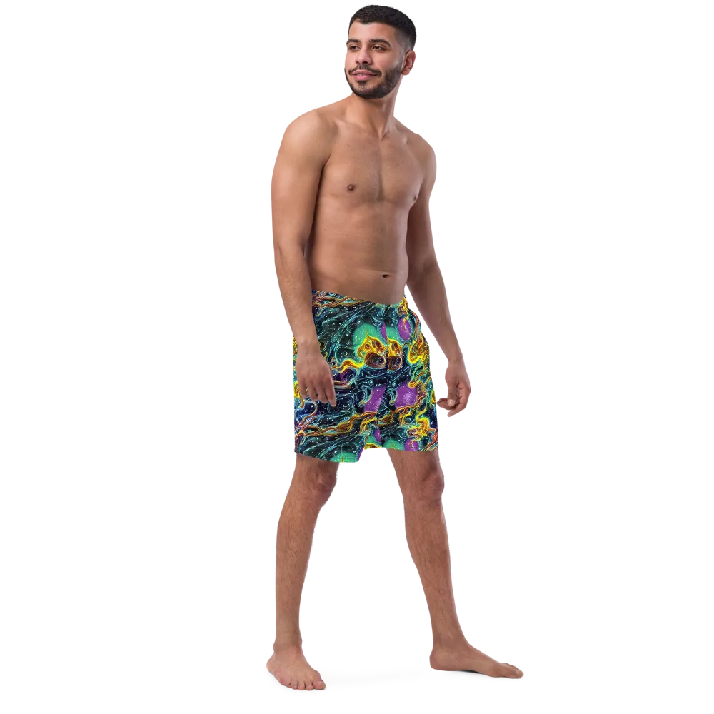 Iridescent Tempest on Swim Trunks — Right Front