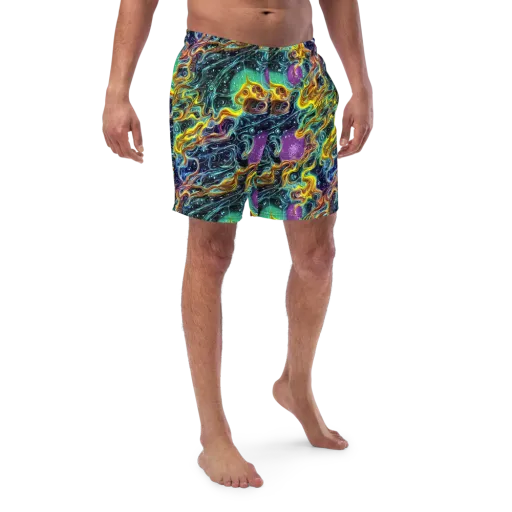 Iridescent Tempest on a Swim Trunks