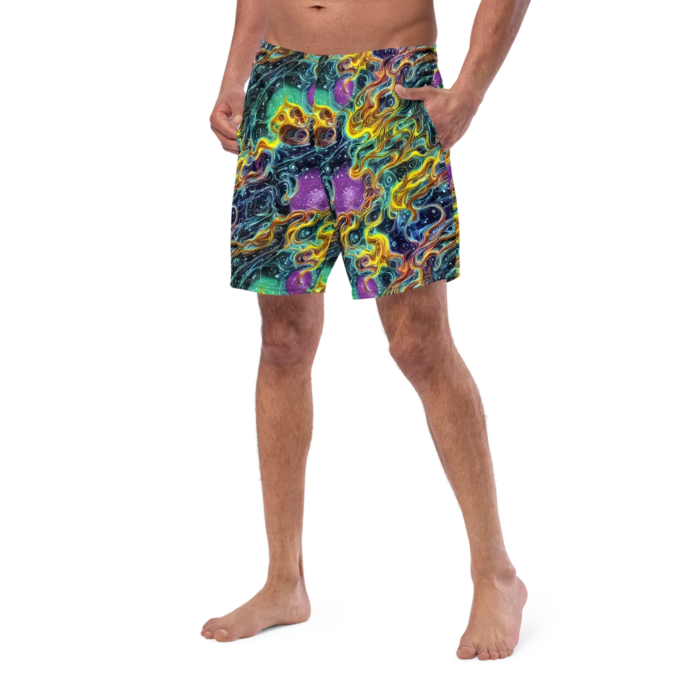 Iridescent Tempest on Swim Trunks — Left Front
