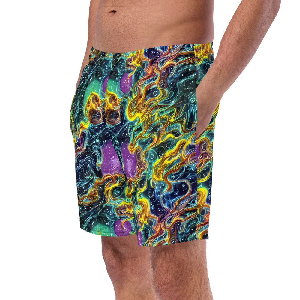 Iridescent Tempest on Swim Trunks — Left Front