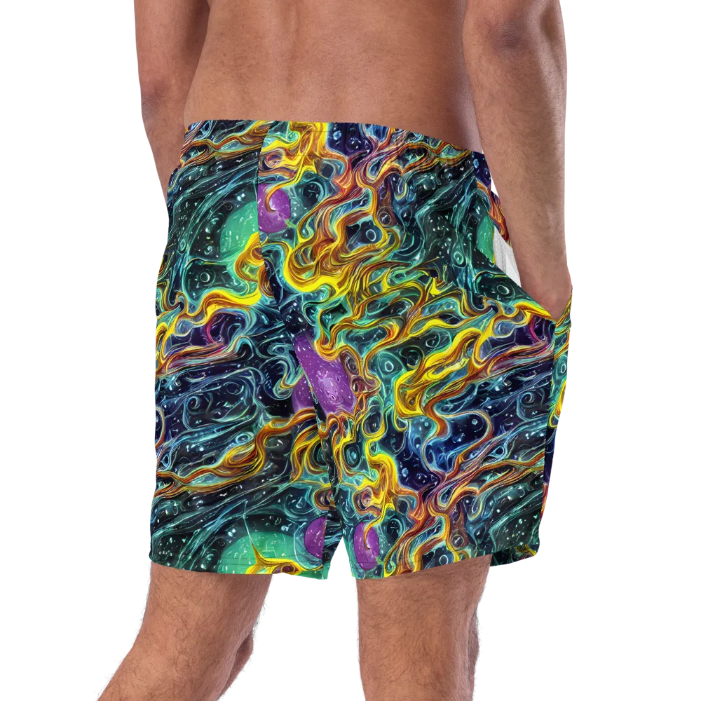 Iridescent Tempest on Swim Trunks — Right Back