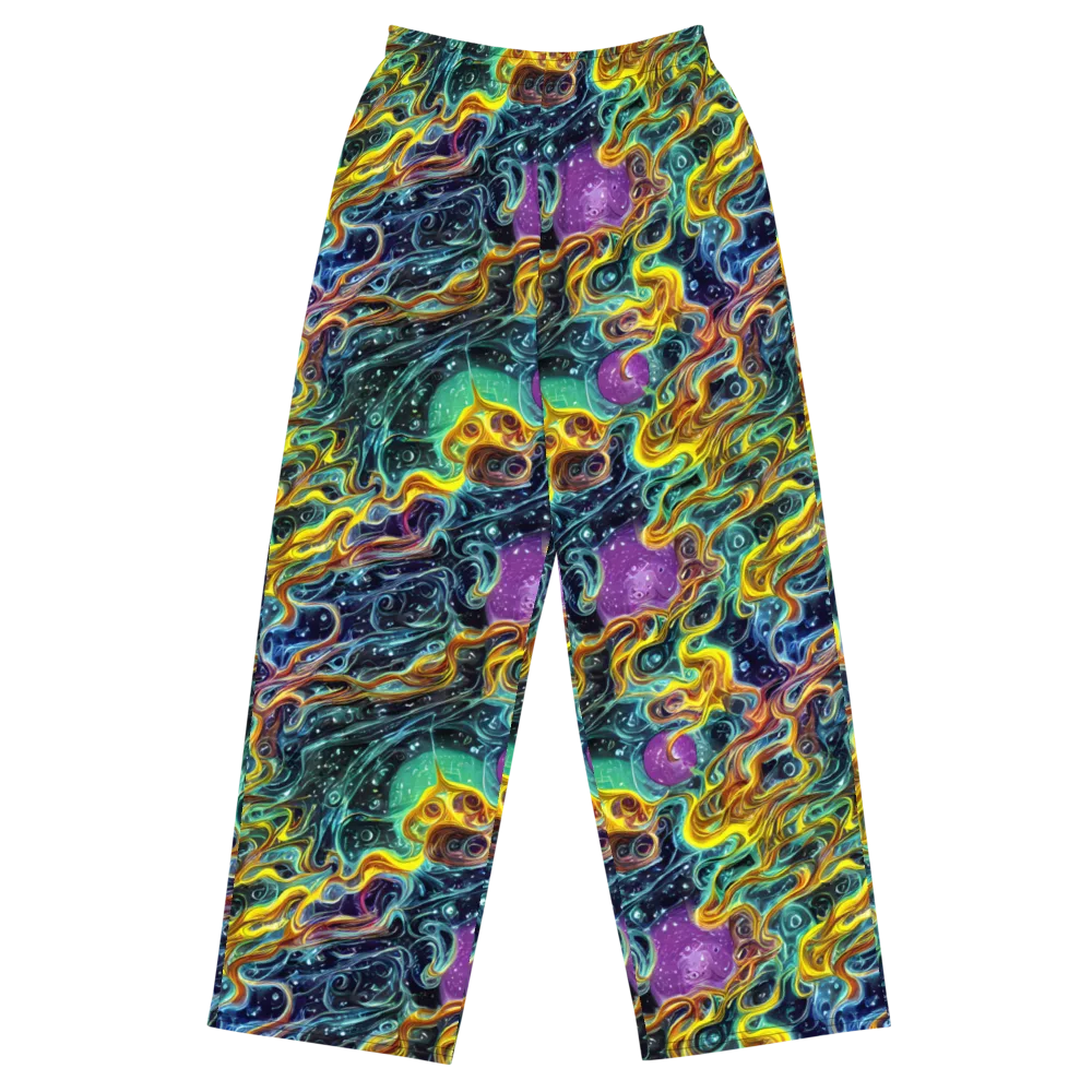Iridescent Tempest on Wide-Leg Pants — Front