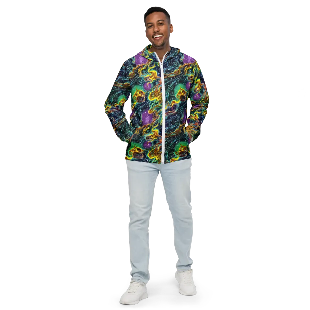 Iridescent Tempest on Men's Windbreaker — Front