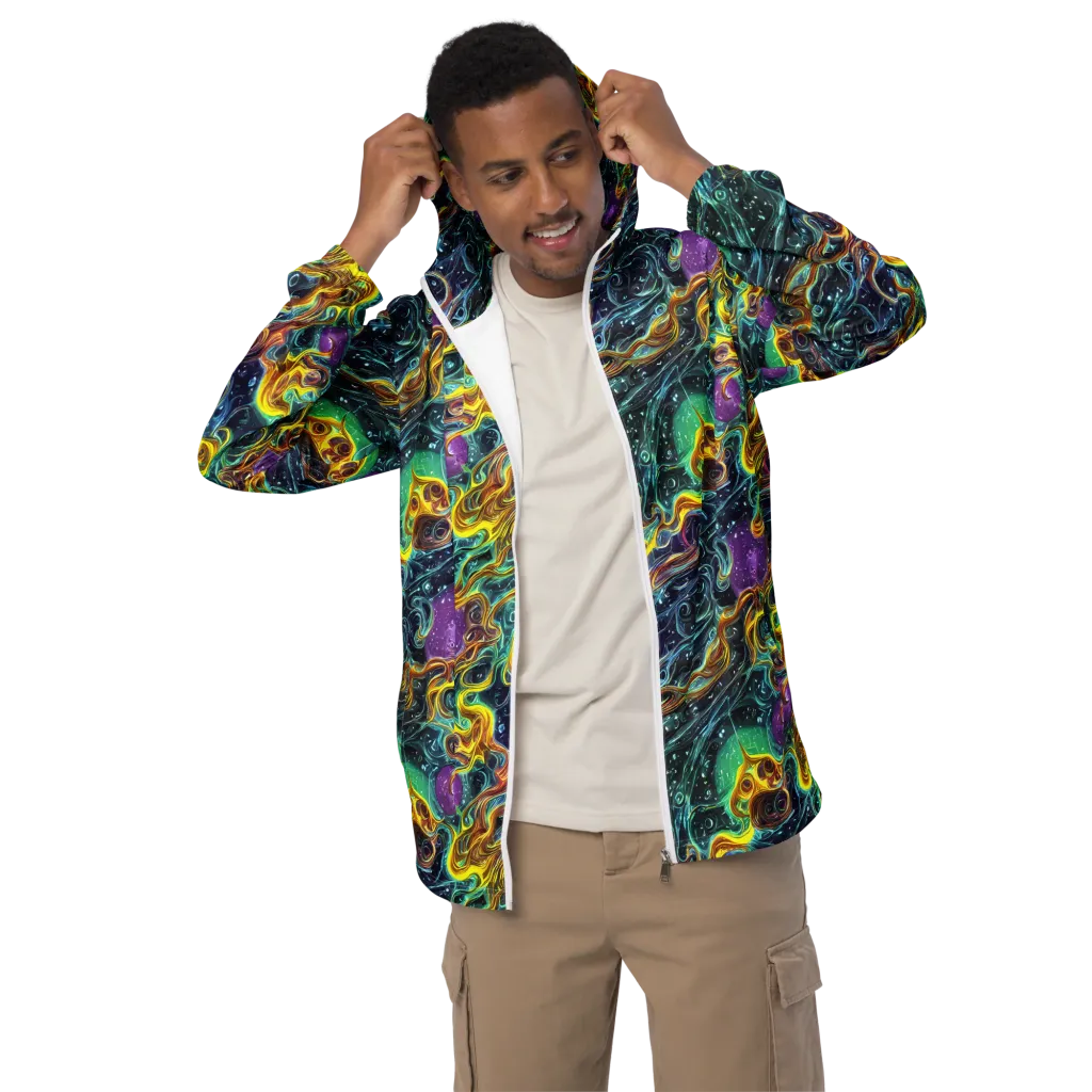 Iridescent Tempest on Men's Windbreaker — Front