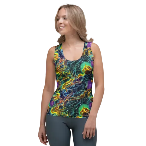 Iridescent Tempest on a Women's Tank Top