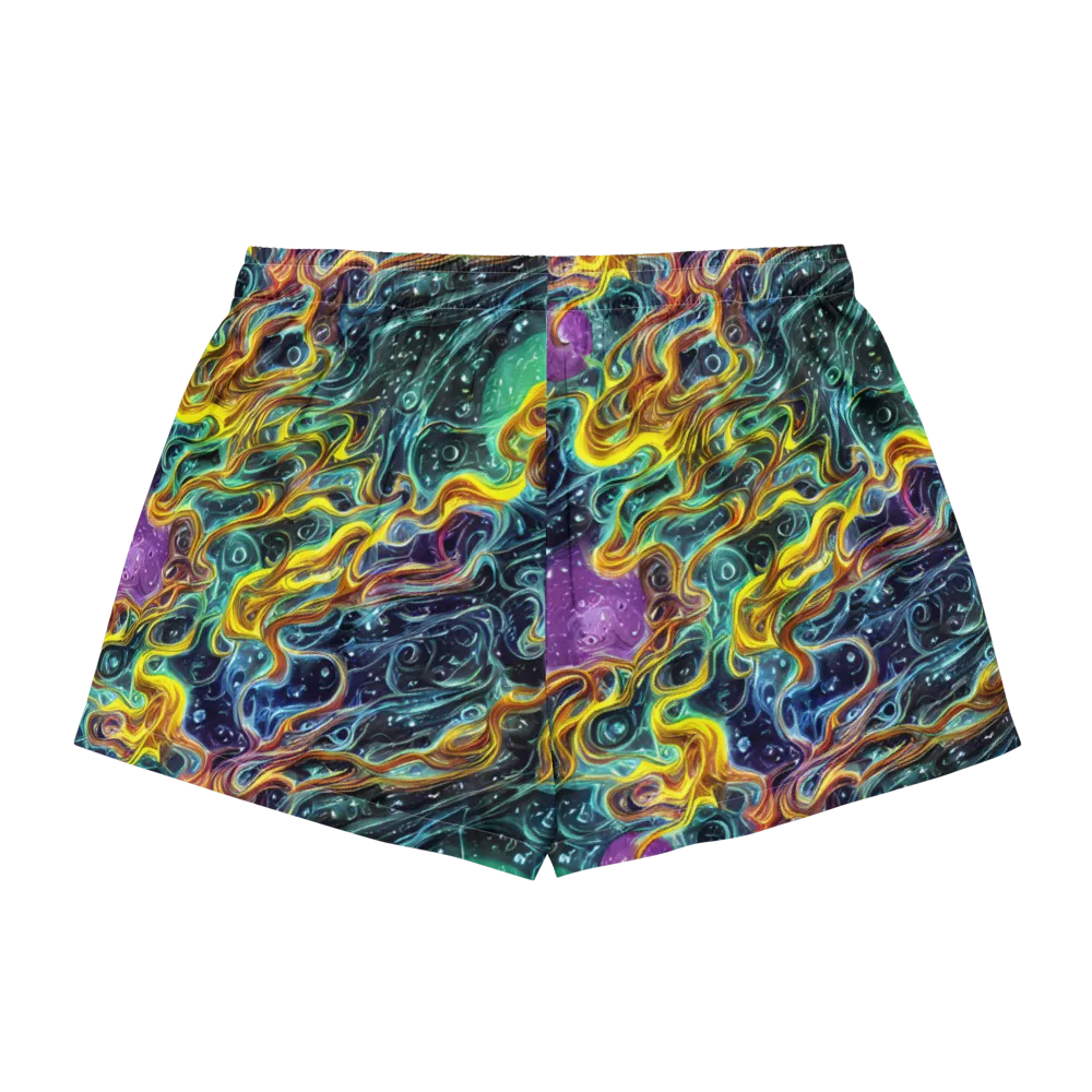 Iridescent Tempest on Women's Pajama Shorts — Back