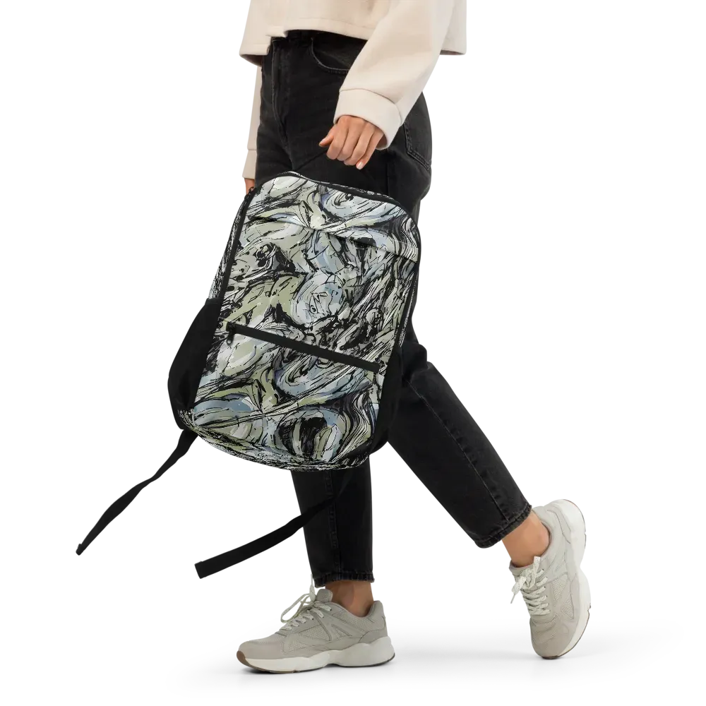Marble Nocturne on Utility Backpack — Front