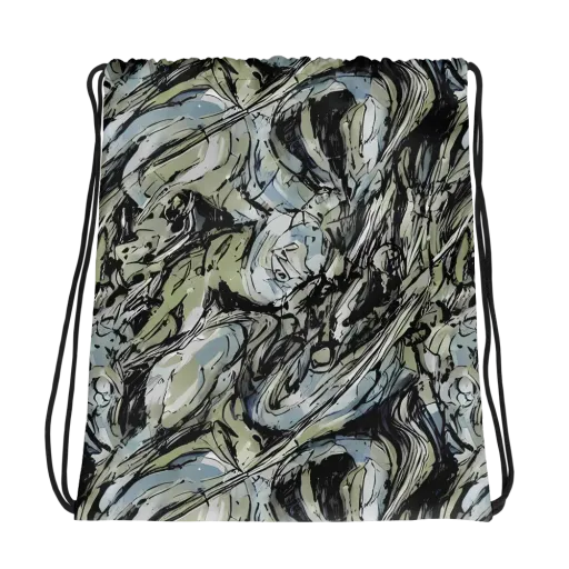 Marble Nocturne on a Drawstring Bag