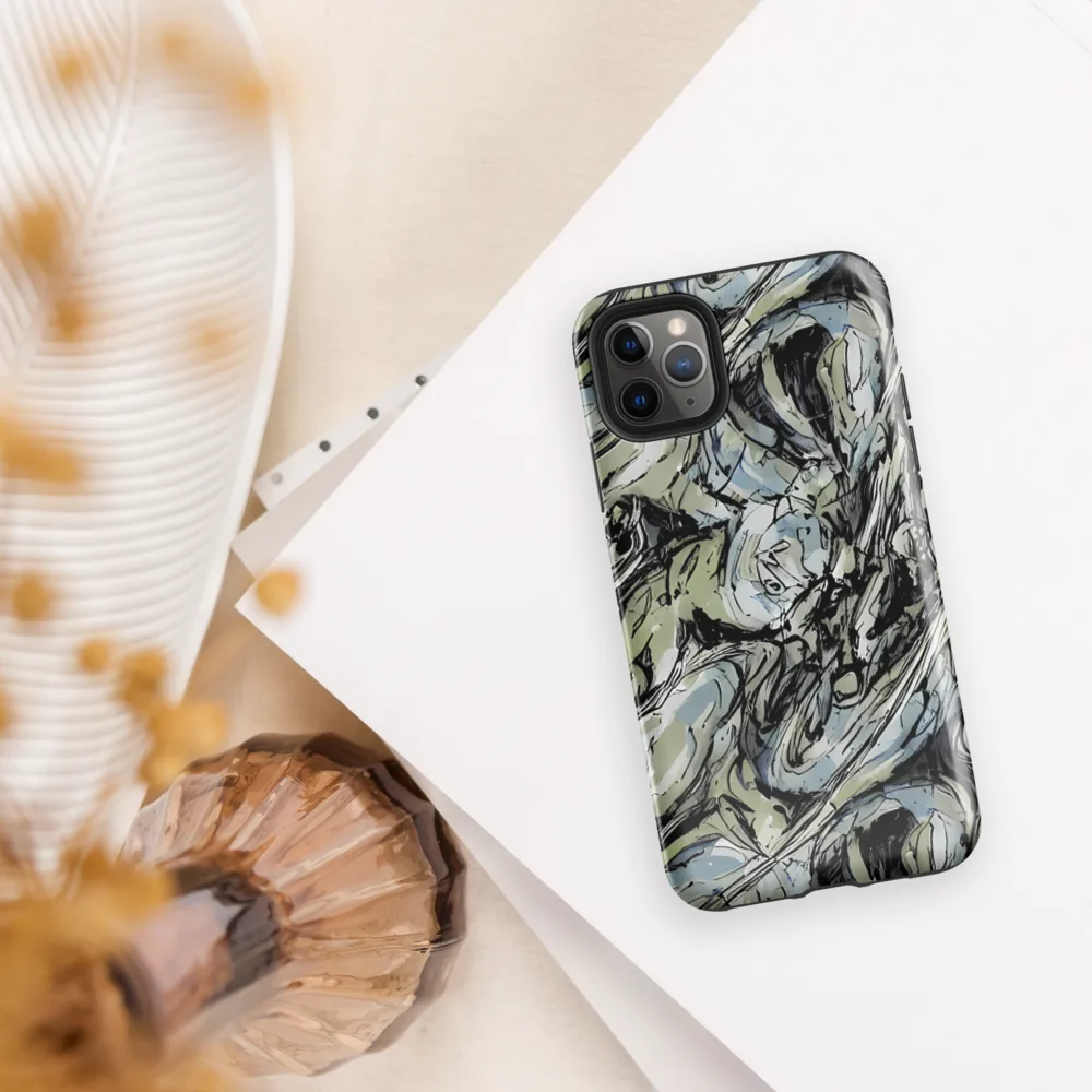Marble Nocturne on Tough Case for iPhone® — Front
