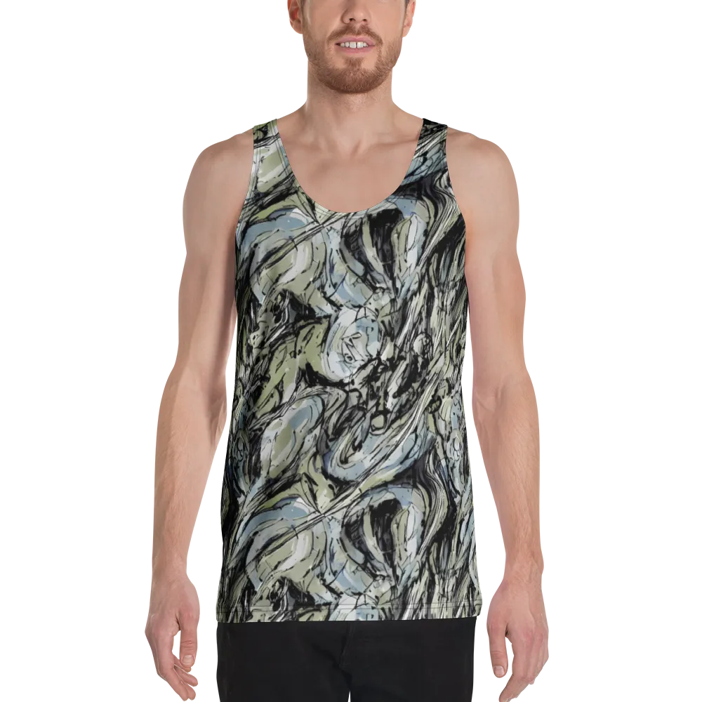 Marble Nocturne on Men's Tank Top — Front