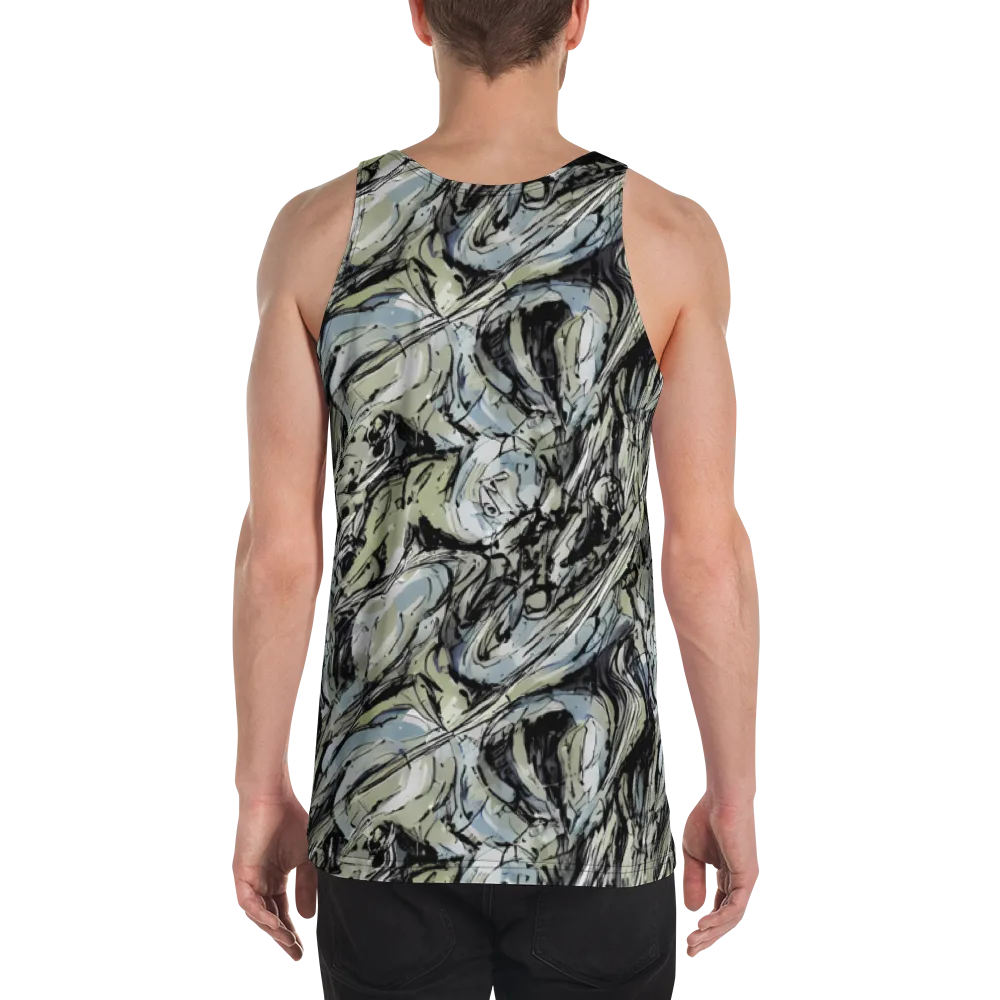 Marble Nocturne on Men's Tank Top — Back