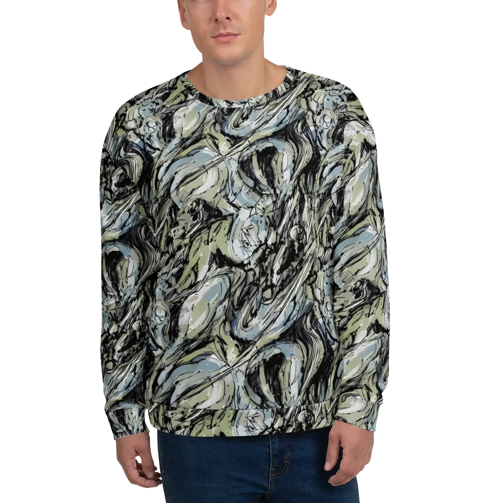 Marble Nocturne on Sweatshirt — Front