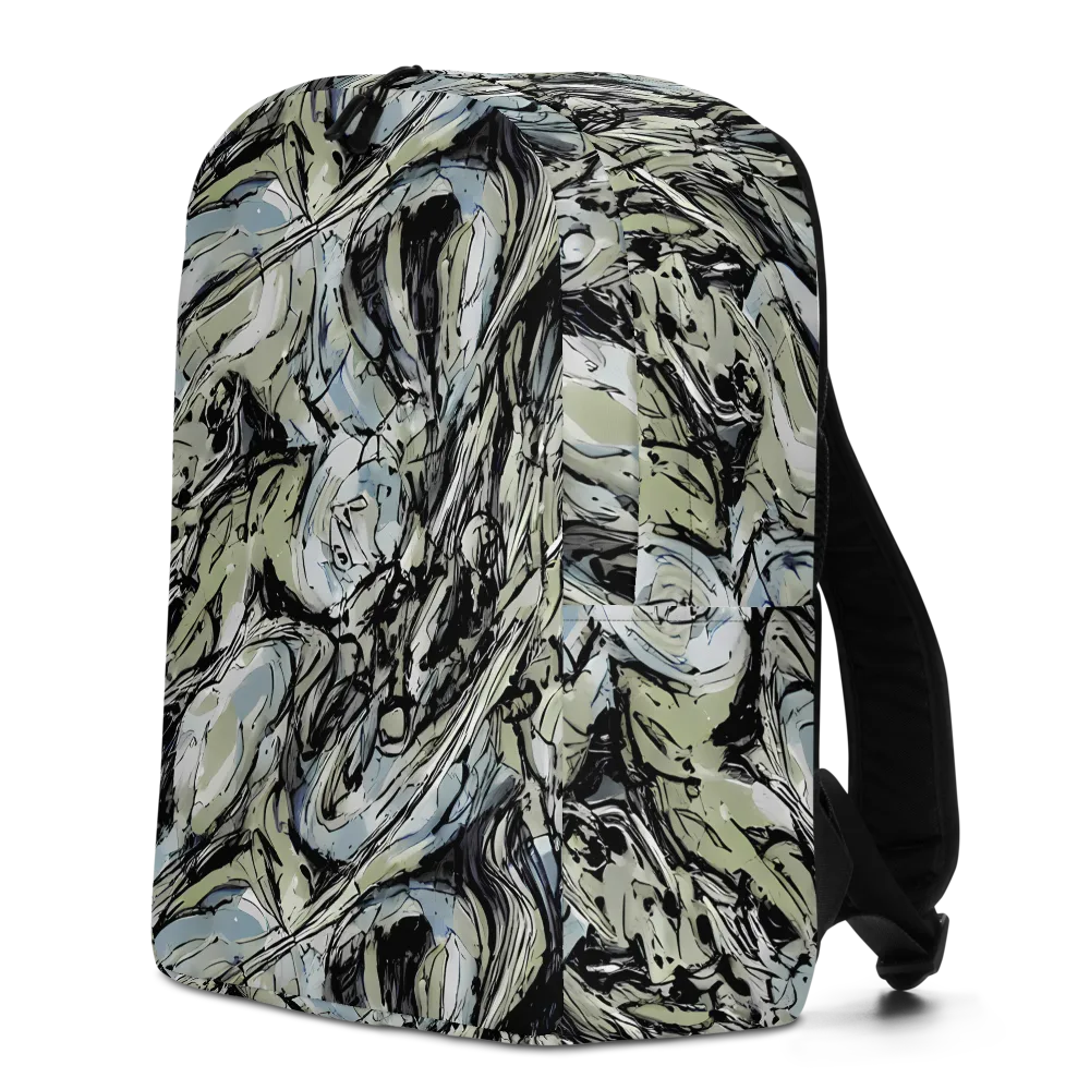 Marble Nocturne on Minimalist Backpack — Left