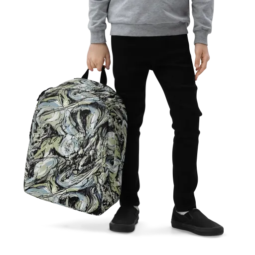 Marble Nocturne on a Minimalist Backpack
