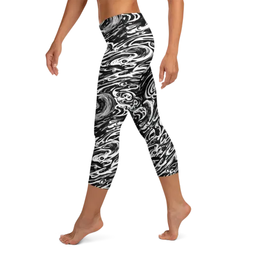 Blackwater Frenzy on a Capri Leggings