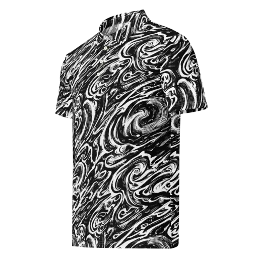 Blackwater Frenzy on a Men's Slim Fit Polo Shirt