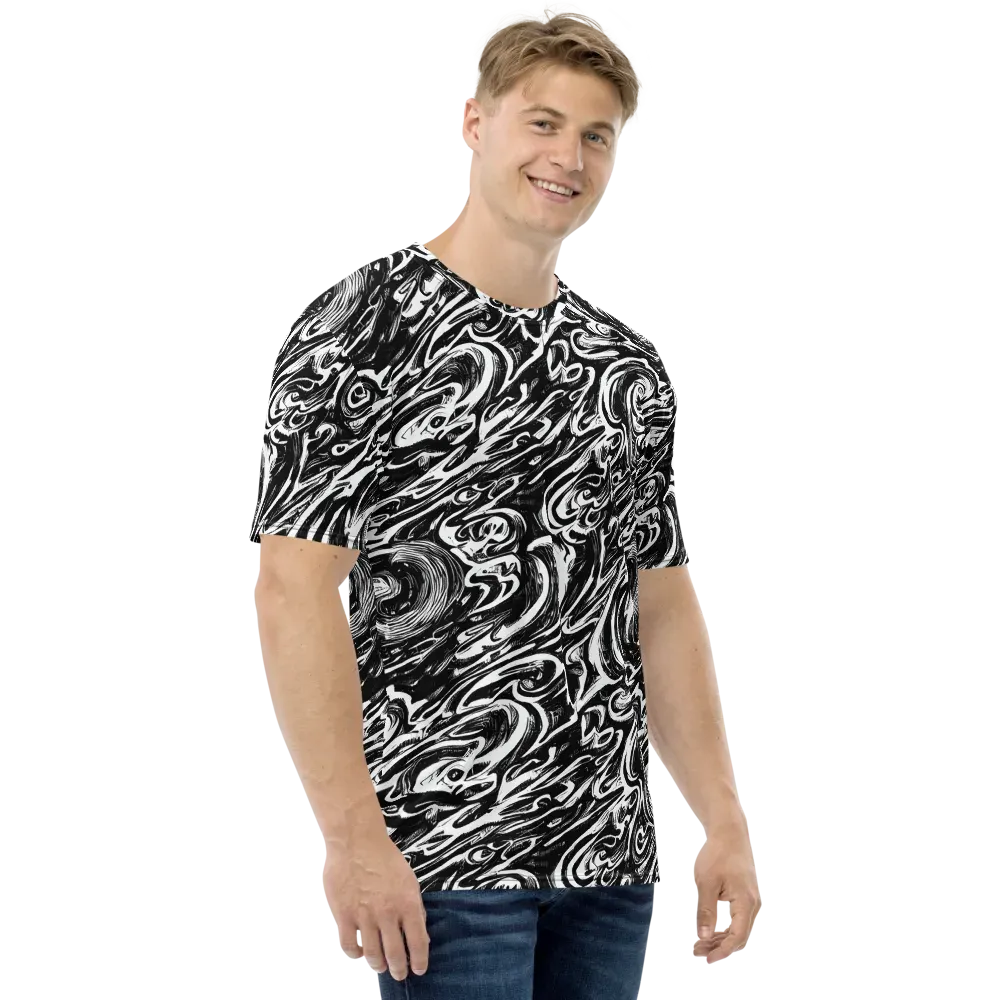 Blackwater Frenzy on Men's Crew Neck T-Shirt — Right